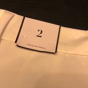 Off white.   White House Black Market slacks. Sz 2. New.  With tags